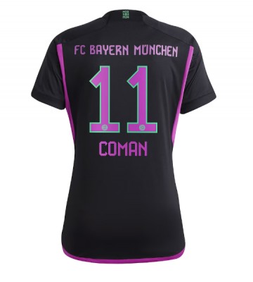 Bayern Munich Kingsley Coman #11 Segunda Equipación Mujer 2023-24 Manga Corta